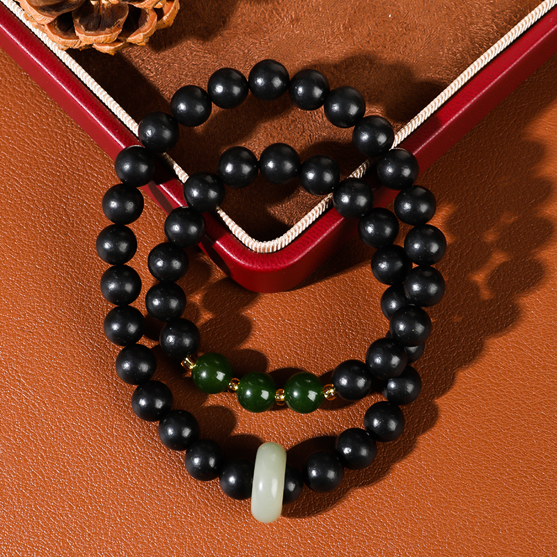 素香韵【墨养】合香珠女性高端养生非遗手工双圈手串正品圆珠款