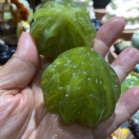 未镶嵌蛇纹石玉手把