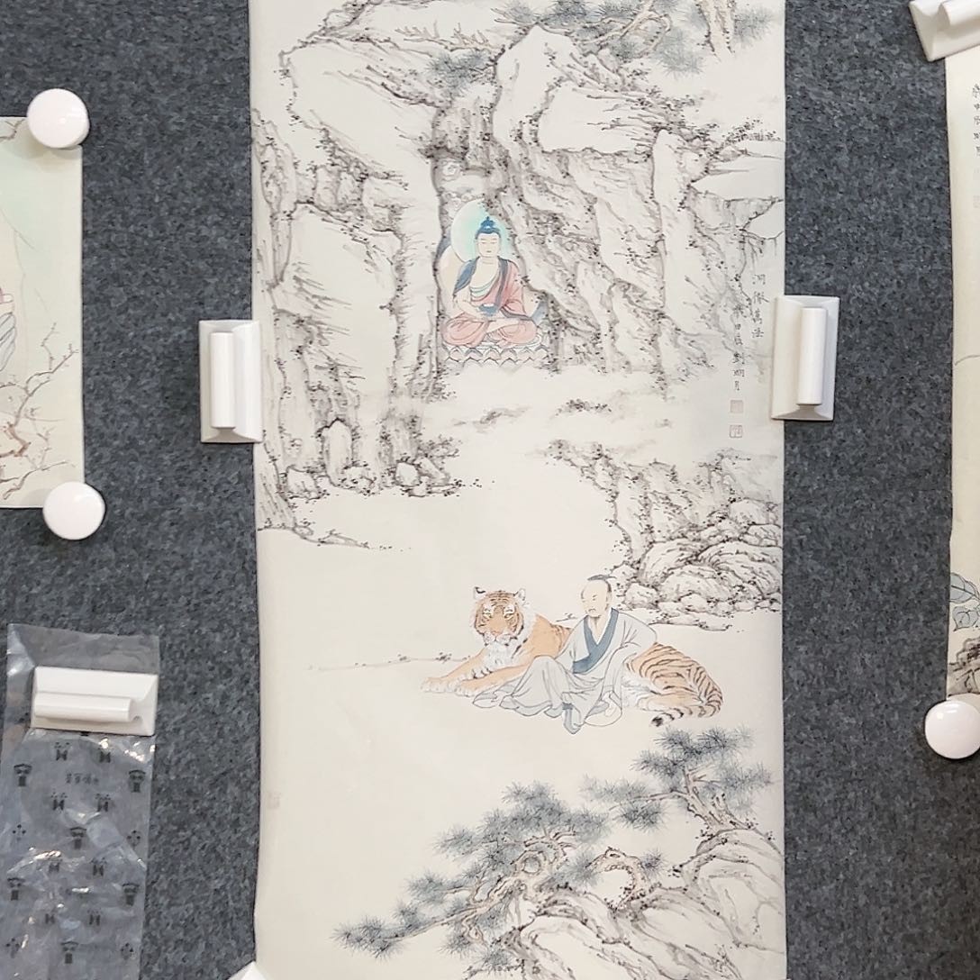 国画（g95104）洞徹 书画