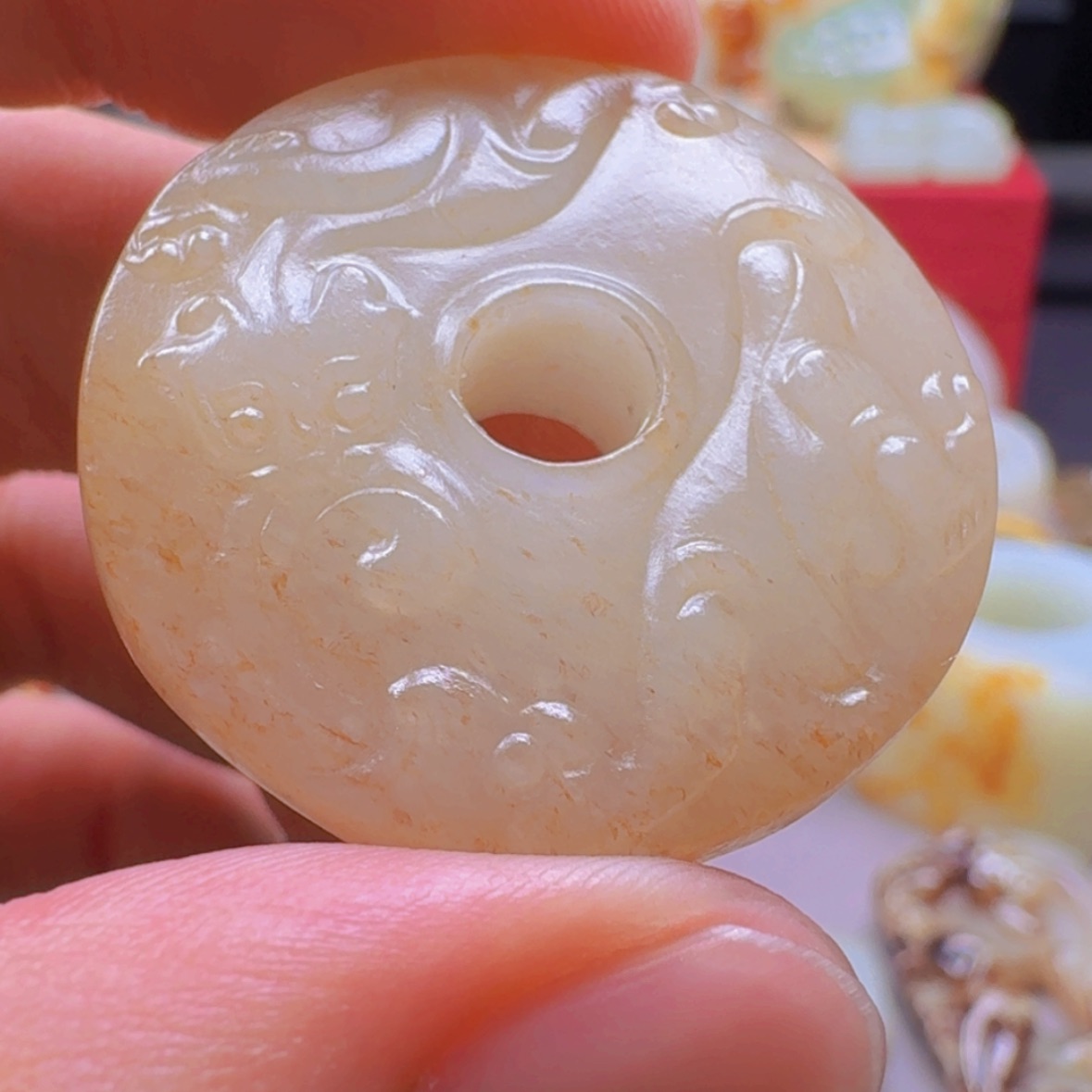 【闪购商品】和田玉车挂未镶嵌精****）