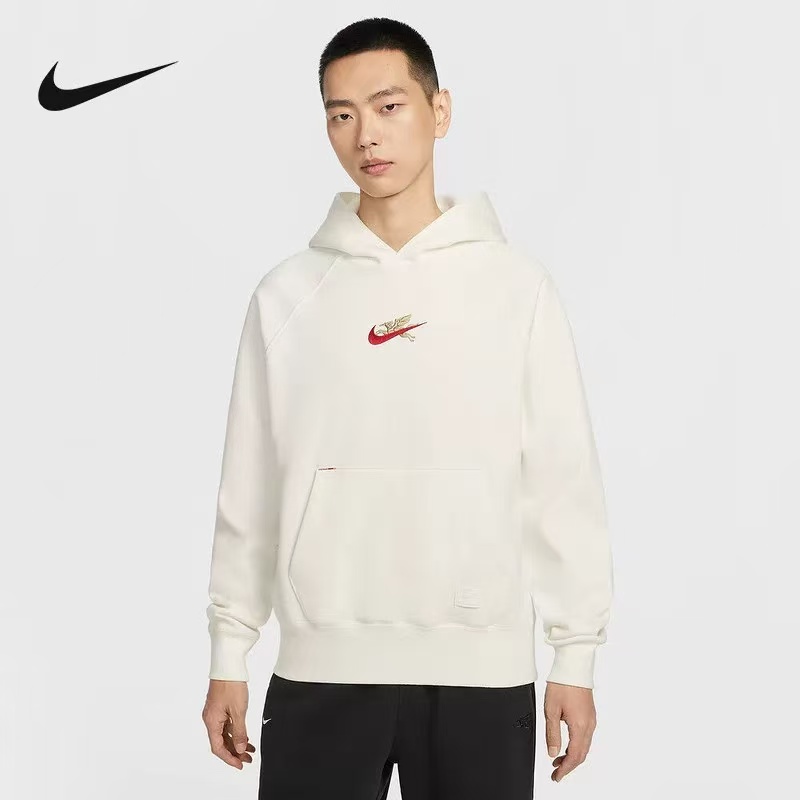 耐克NIKE男子卫衣新年款飞马刺绣春休闲连帽针织套头衫 IQ3707133