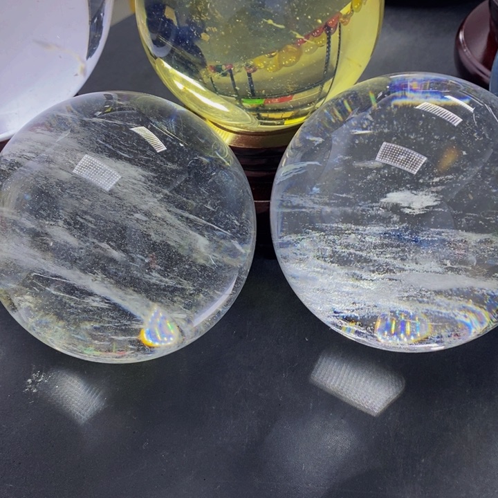 石材戴*2个白水10厘米摆件