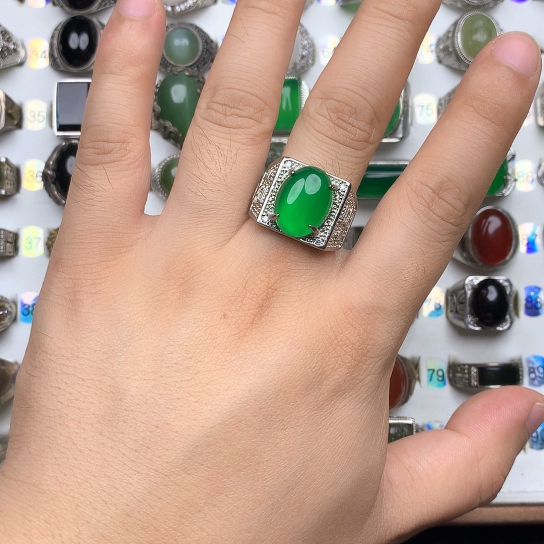 合金戒指玛瑙/玉髓