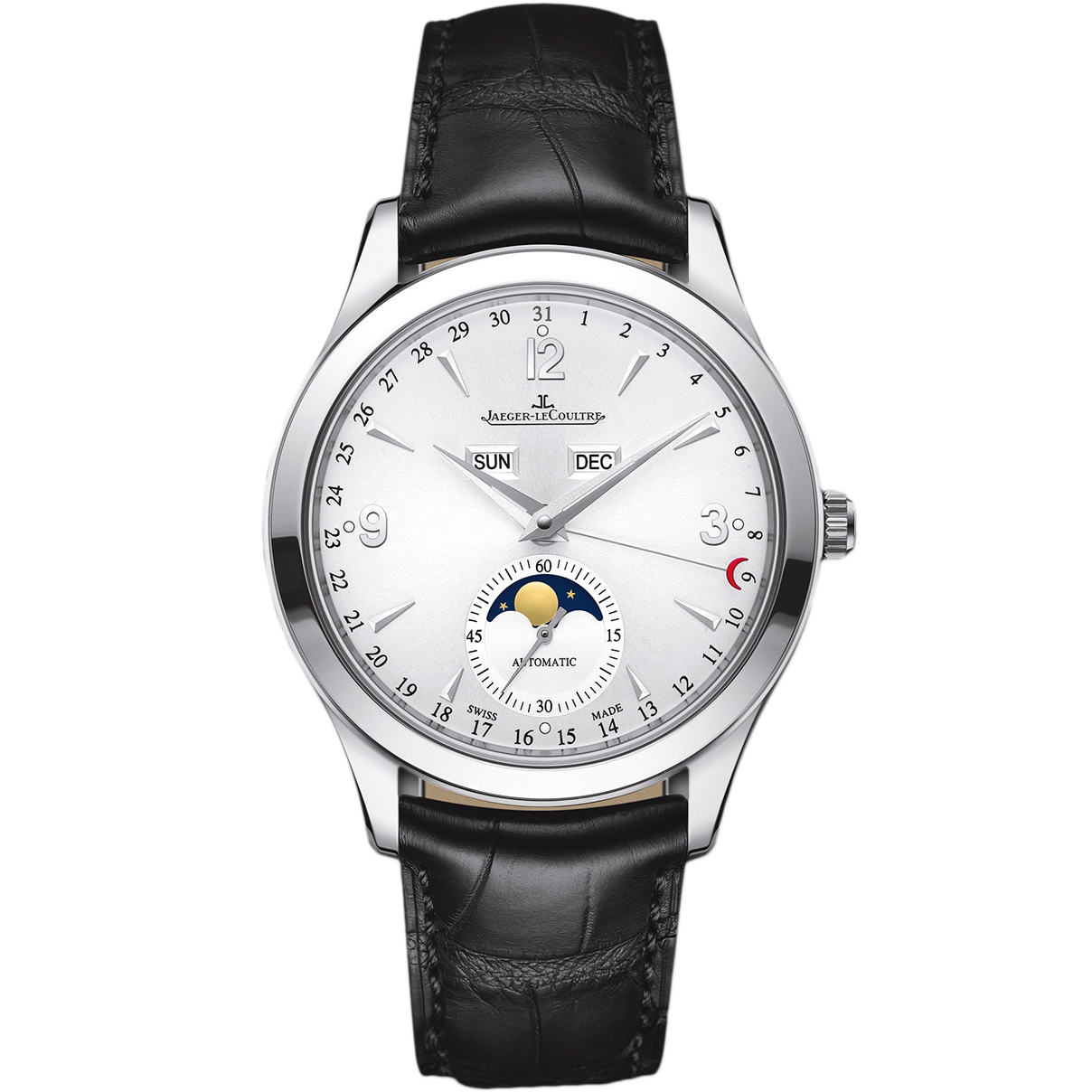 99新 Jaeger-LeCoultre/积家 大师/金陀/自动机械男表1558420单表