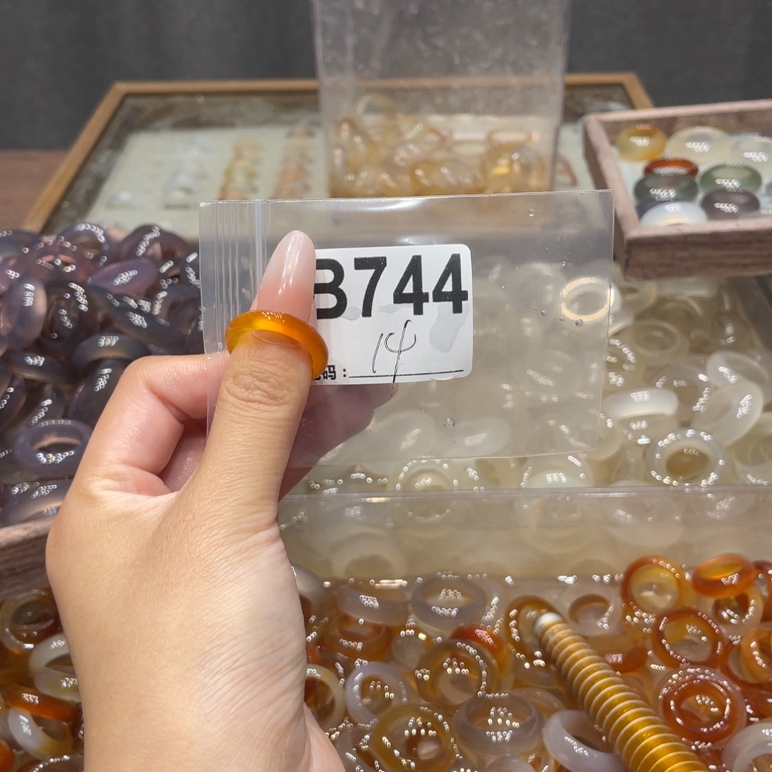 玛瑙/玉髓未镶嵌戒指744