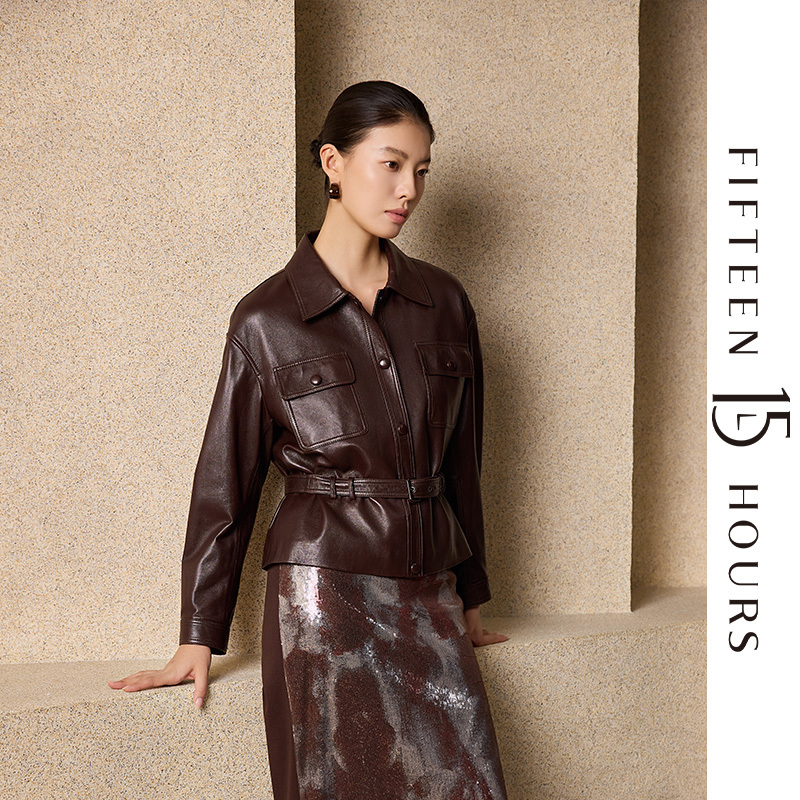 15小时冬季新品时尚皮衣HL4403W