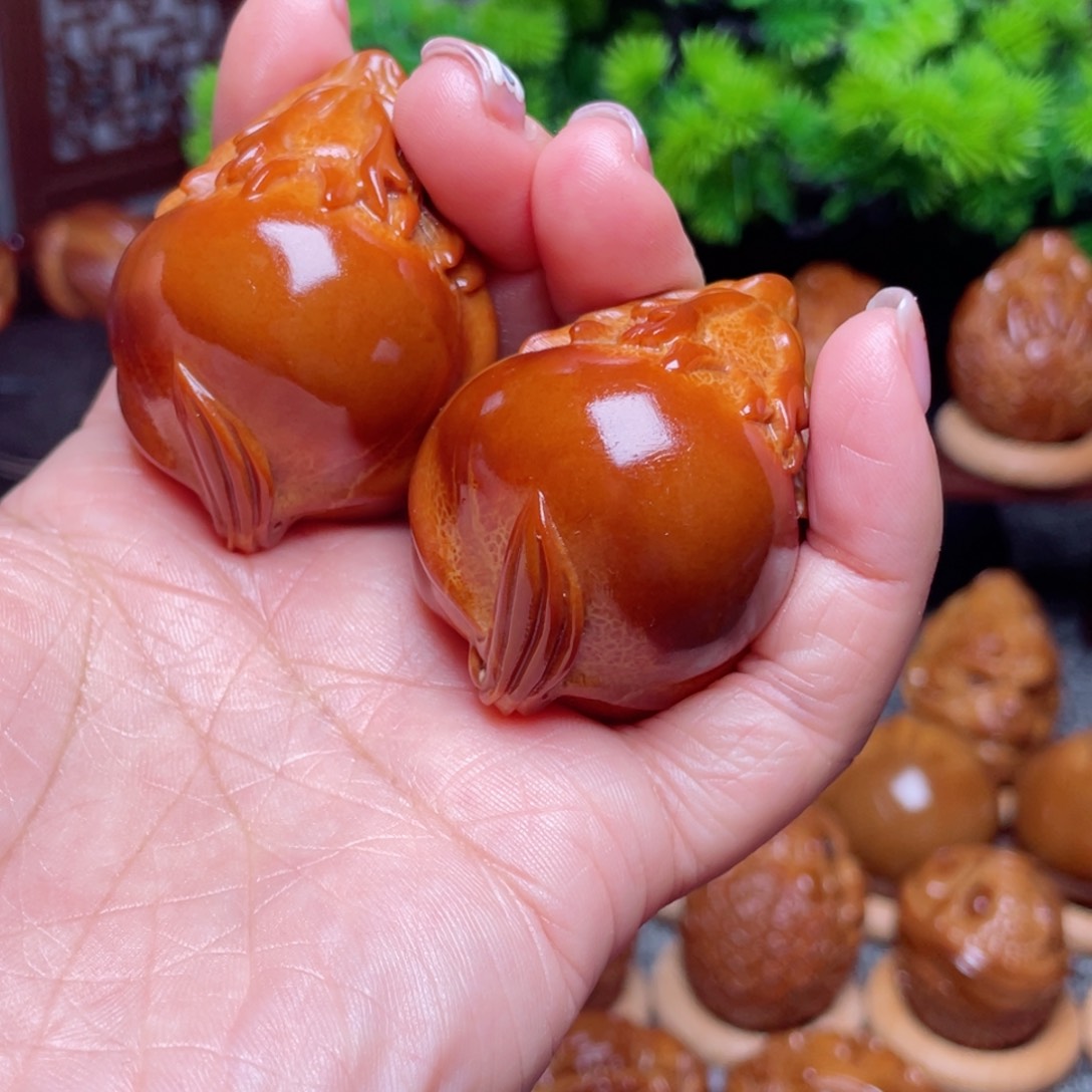 【闪购商品】橄榄核手串/手链38左右光背龙龟手球