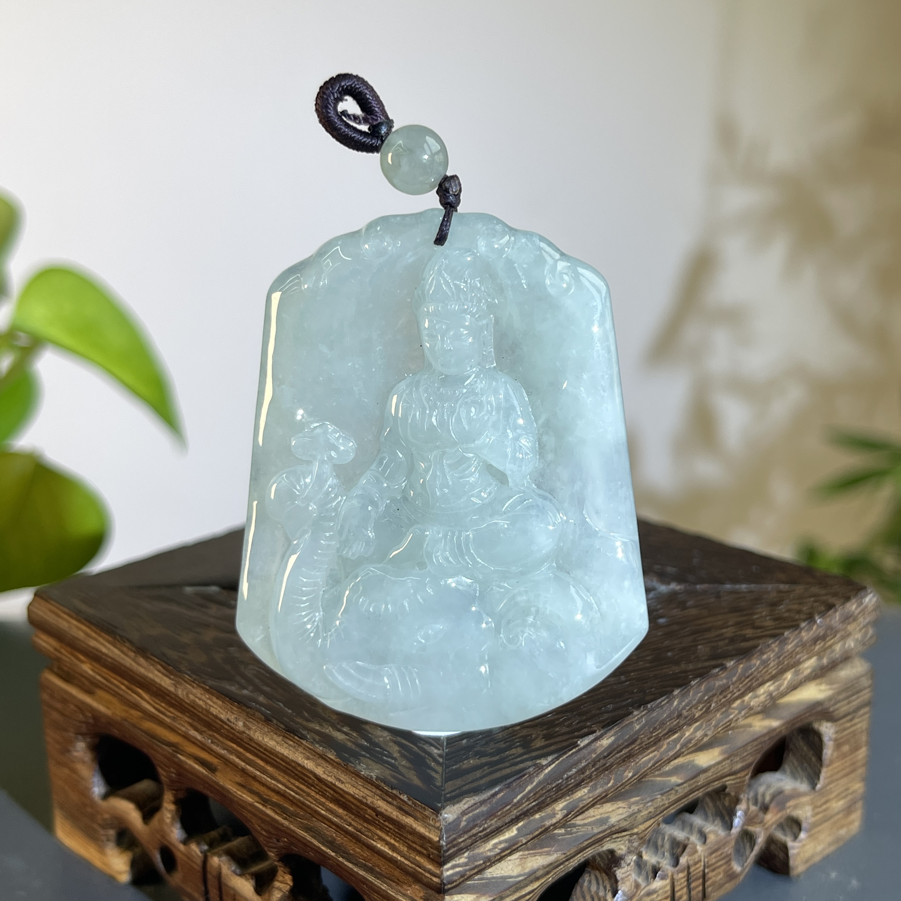 JCW27-87 天然缅甸A货翡翠 普贤