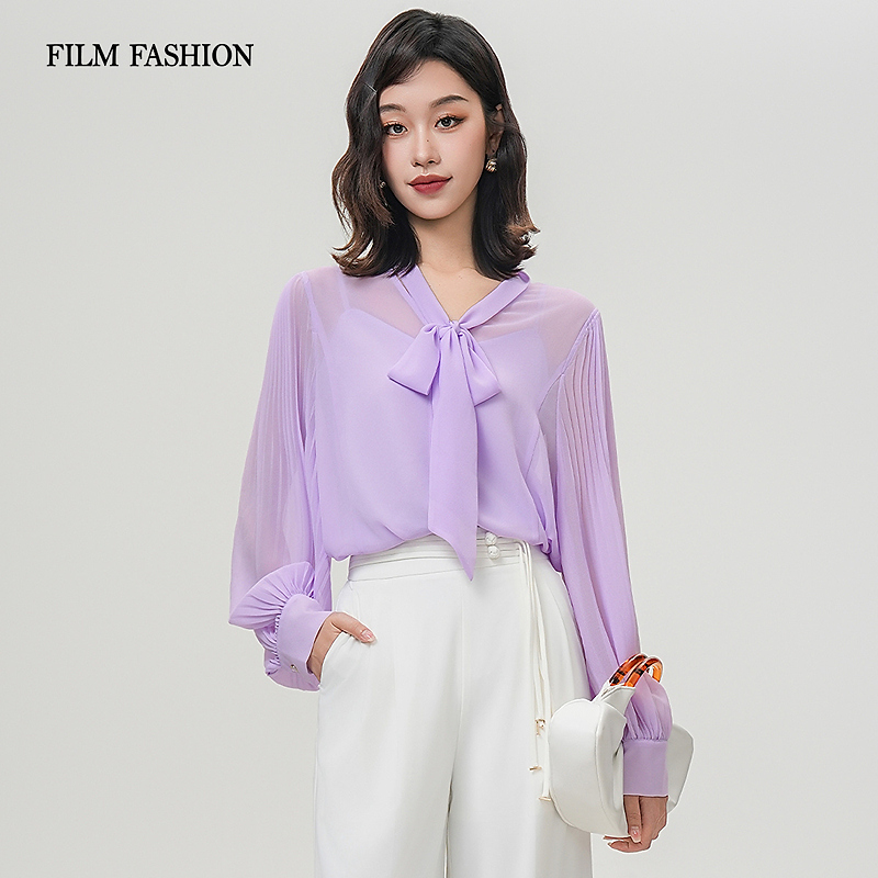 【芊芊专属】一电影一时装2025V领梭织衫两件套FGBS811165