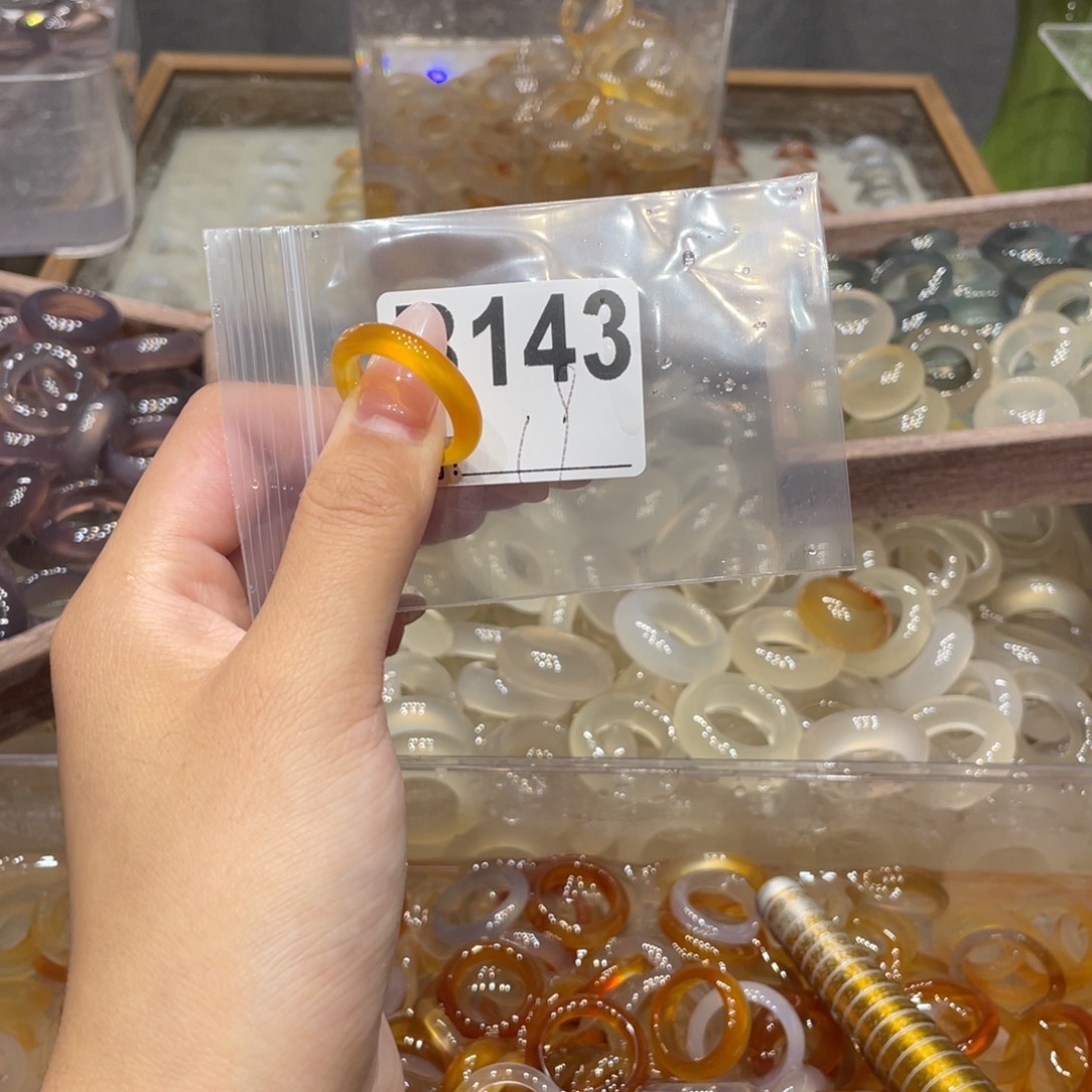 玛瑙/玉髓未镶嵌戒指143