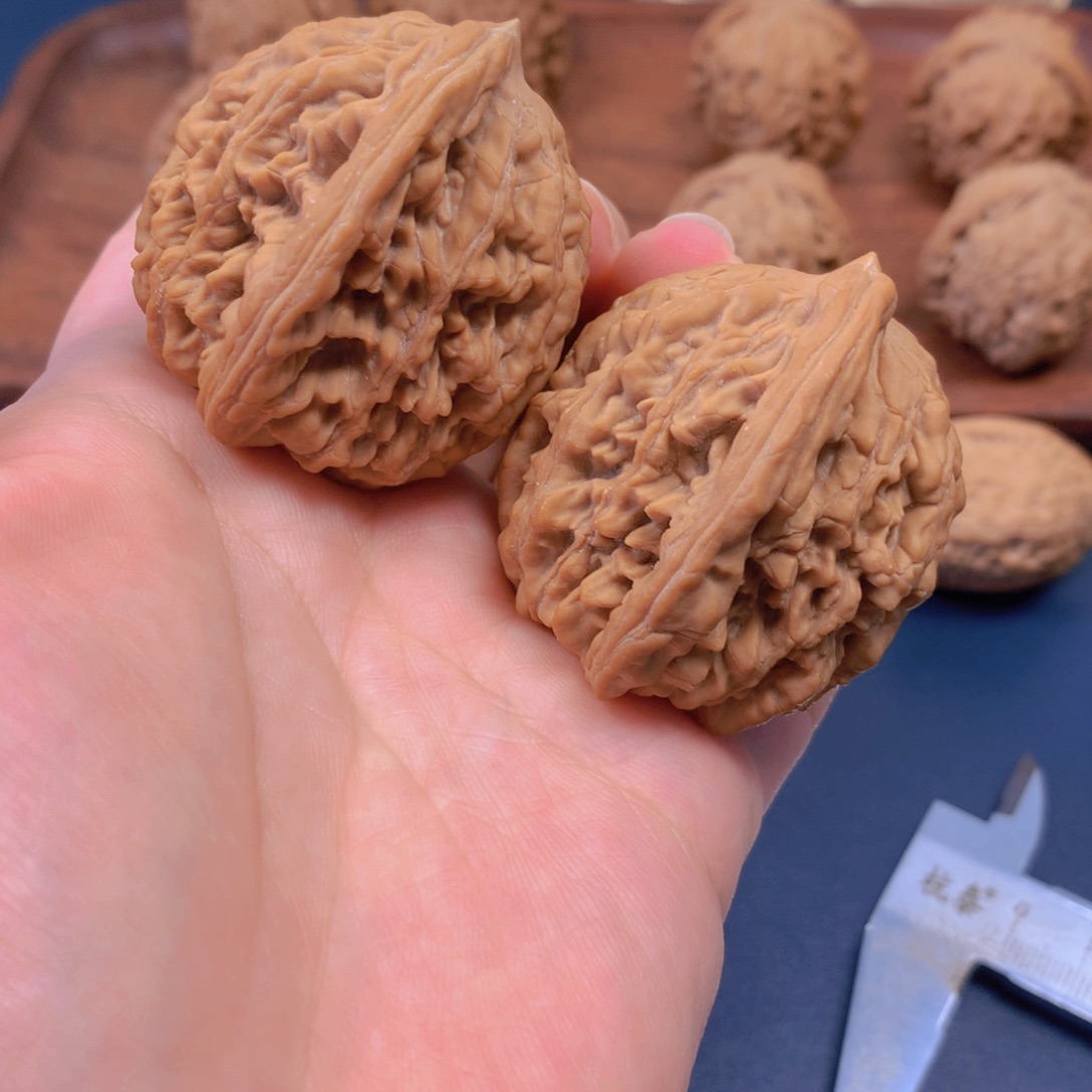 把件文玩核桃经典大高桩麦穗虎头42.5尺