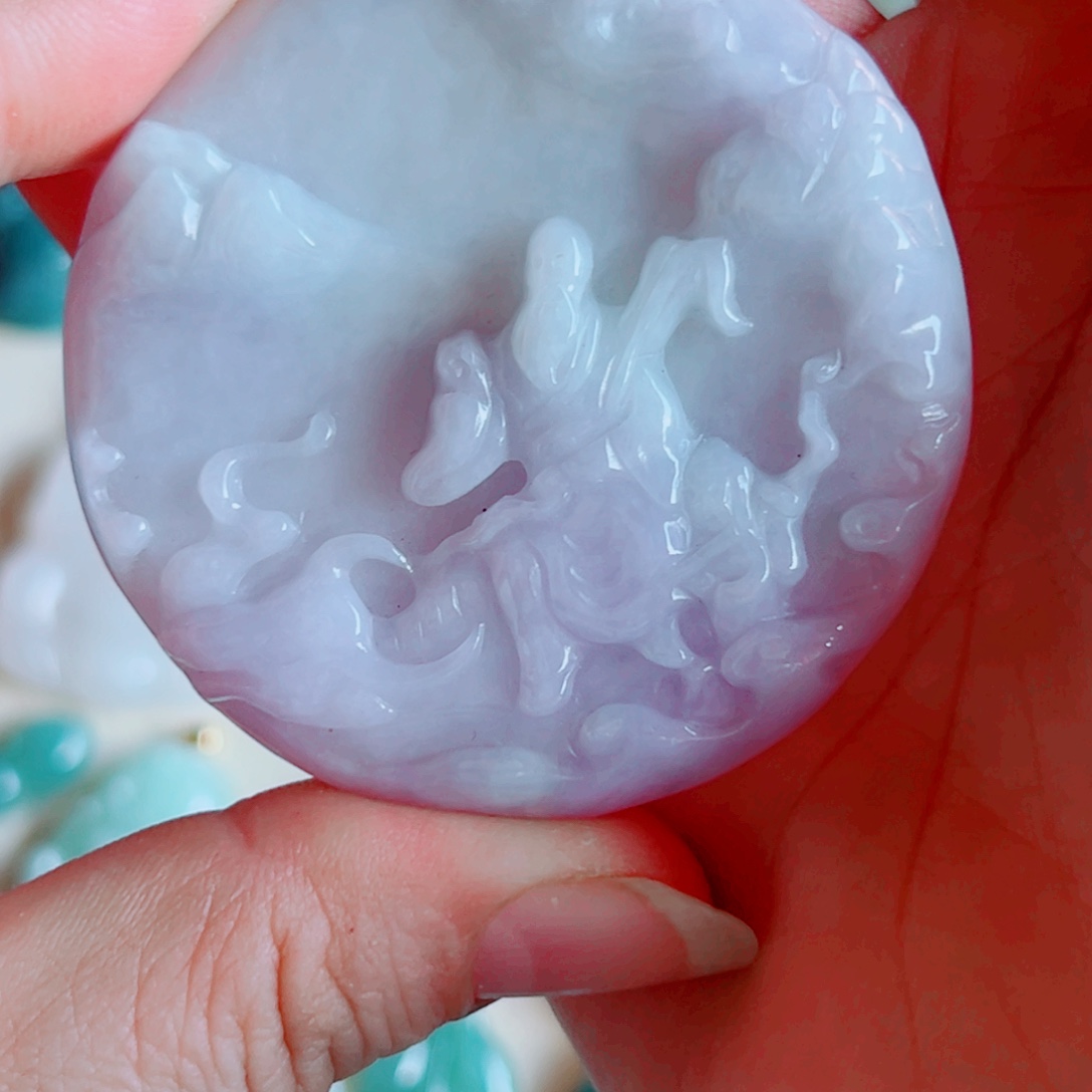 翡翠未镶嵌颈饰吊坠