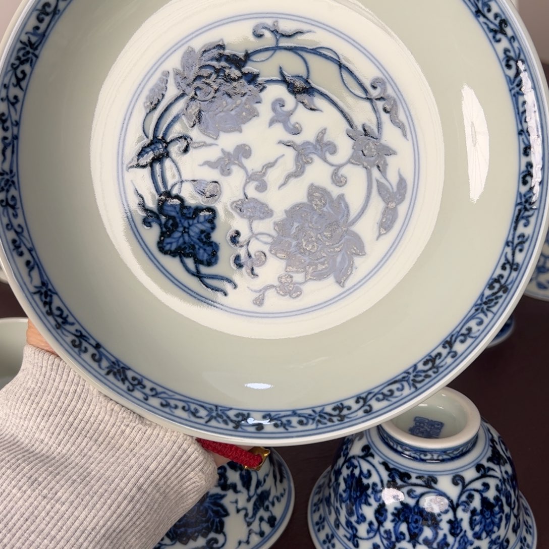 仿明永宣荷花壶承