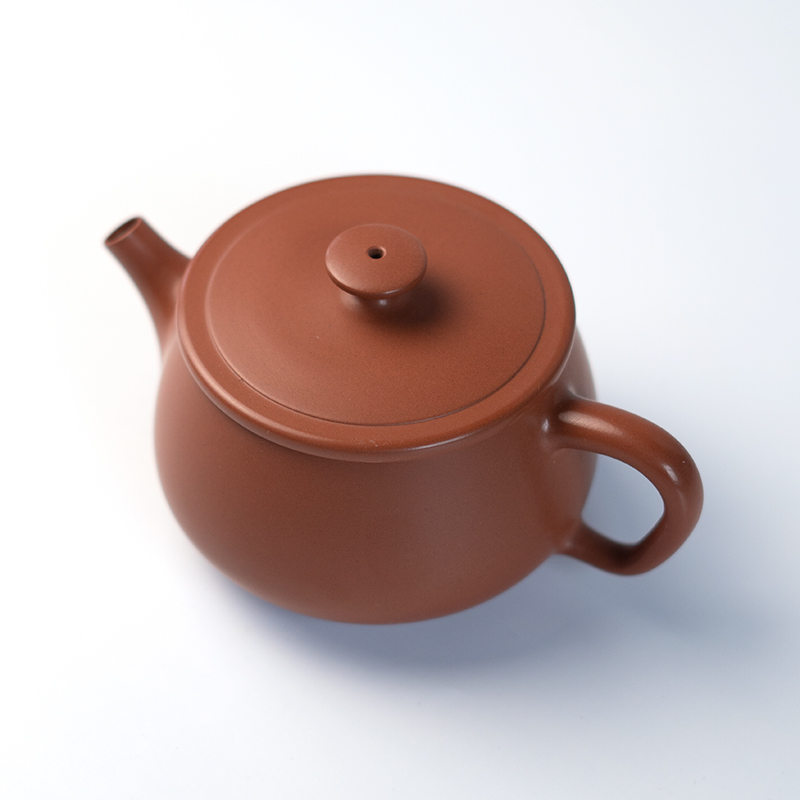 云水山涧建水紫陶精品大口汉瓦茶壶汉瓦壶家用茶具泡茶壶