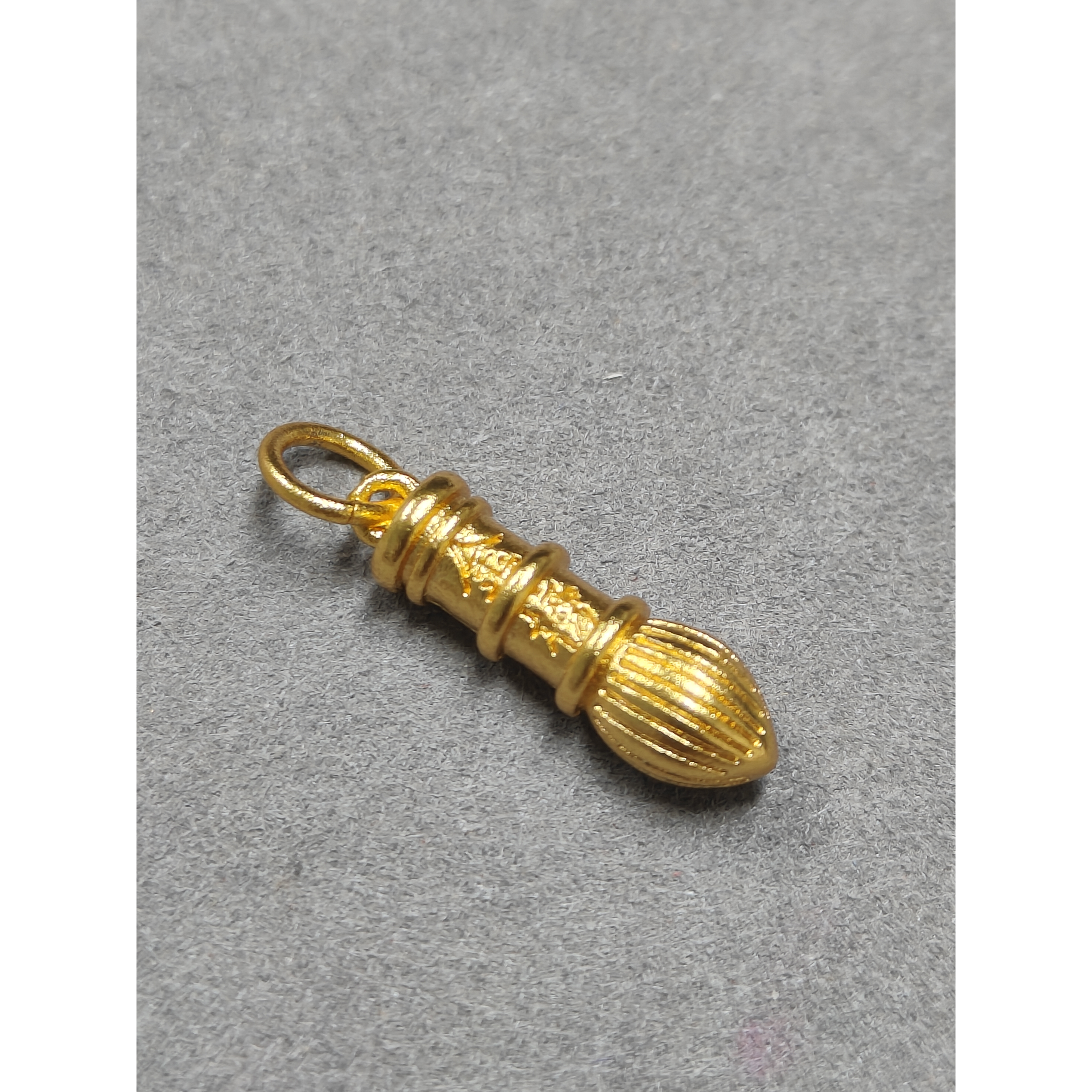  文昌毛笔金色吊坠项链A033