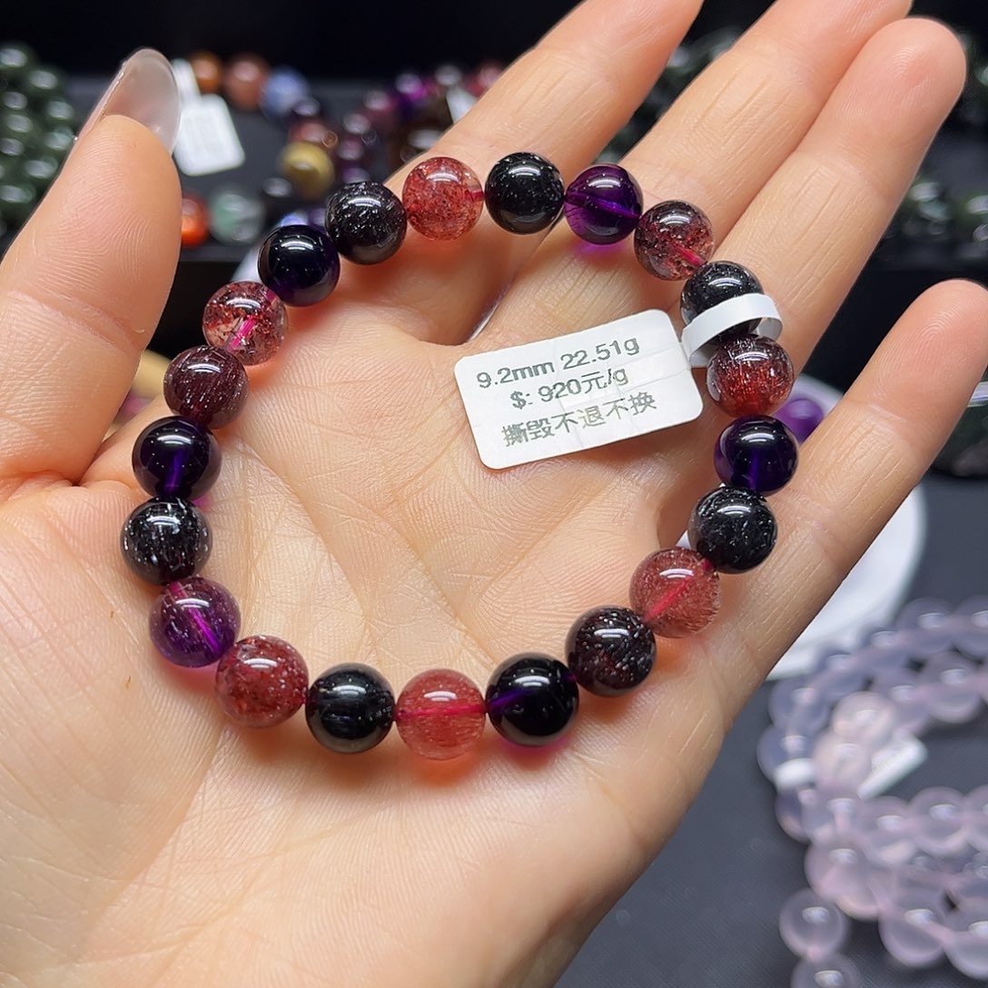 水晶手链未镶嵌天然水晶