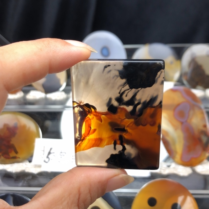 合金玛瑙/玉髓珠宝奇石030有瑕