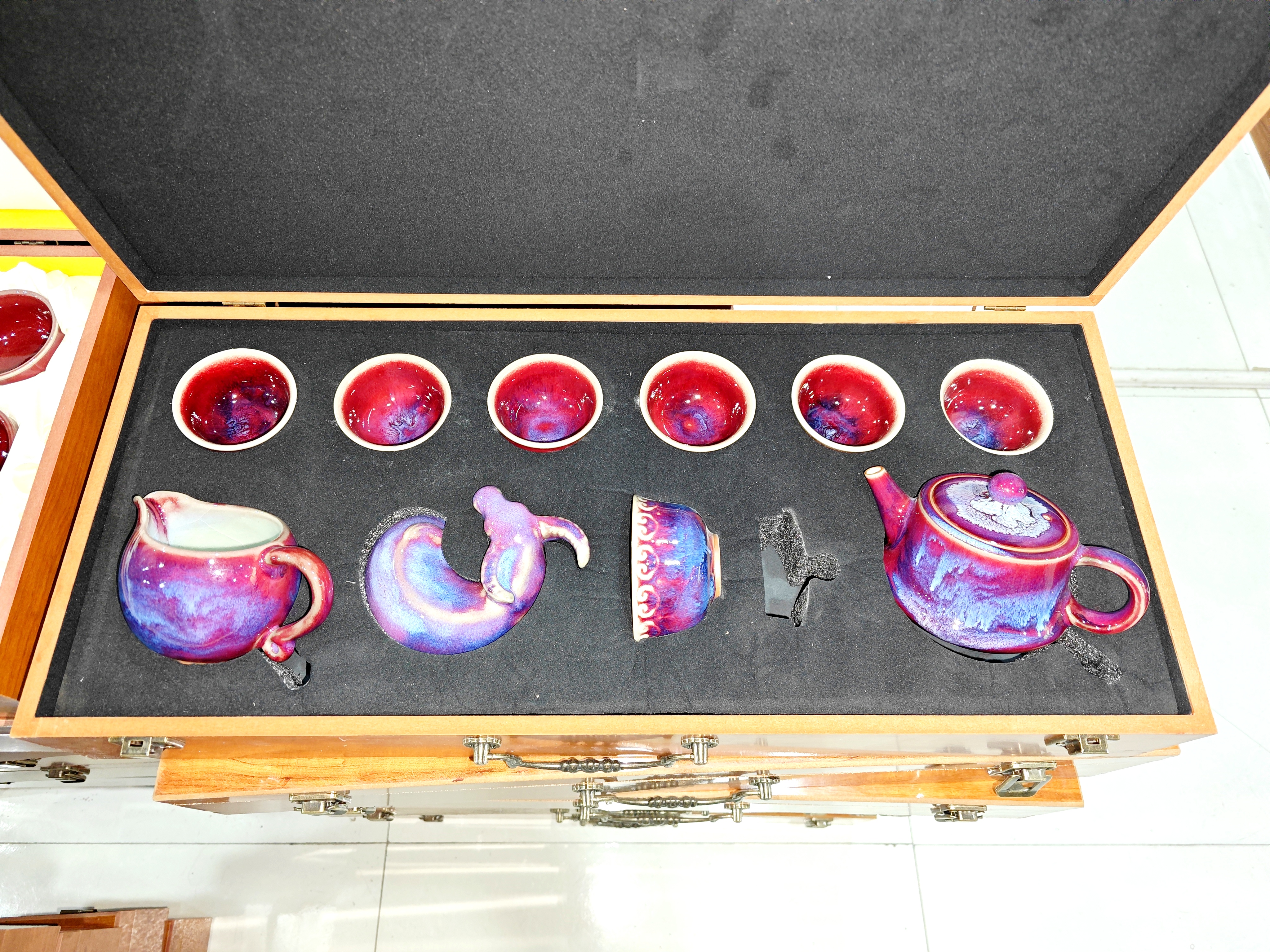 钧窑钧瓷，十件套，喜欢那种釉色请留言备注