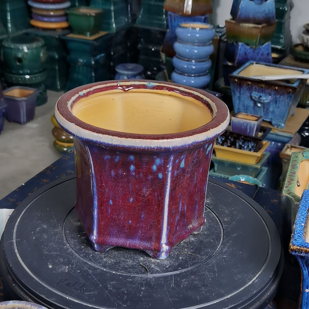 内口19深16石湾花盆默认微瑕