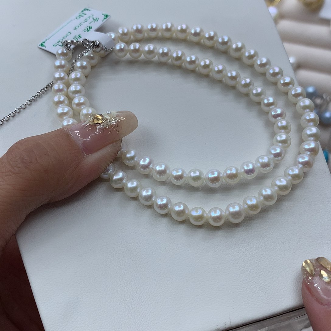 淡水珍珠5-6未镶嵌a3项链