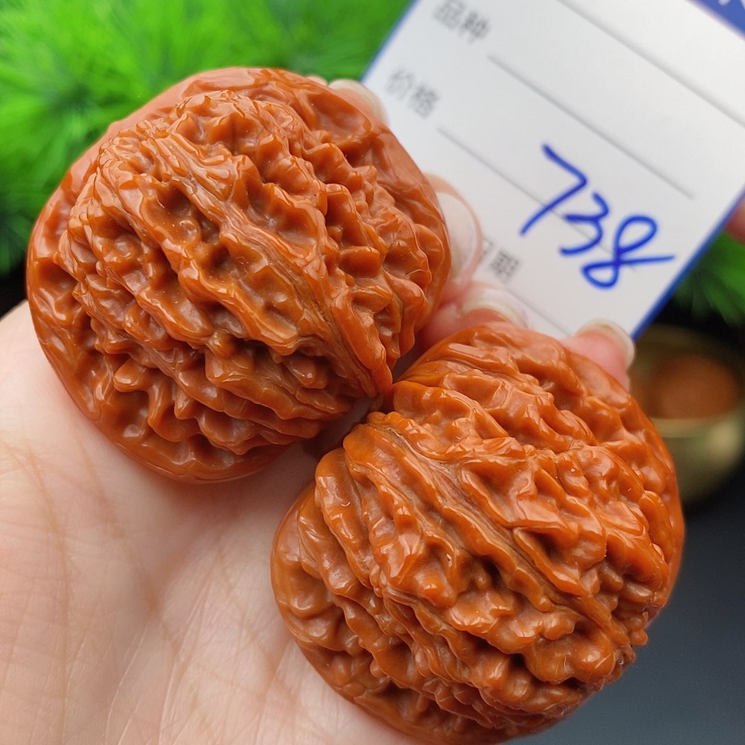 文玩核桃把件42四座楼738