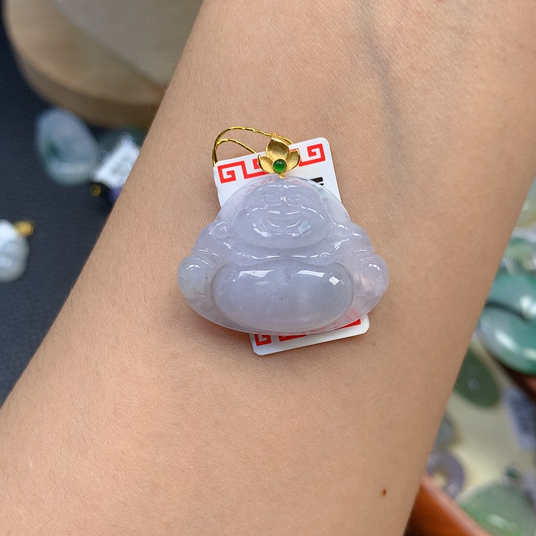 翡翠18K金镶嵌颈饰翡翠