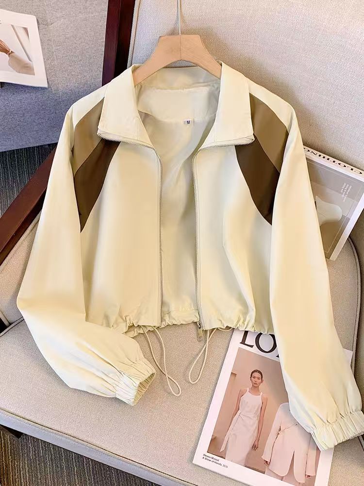 七九杨杨短款落肩袖春秋短外套宽松春季时尚秋装12月