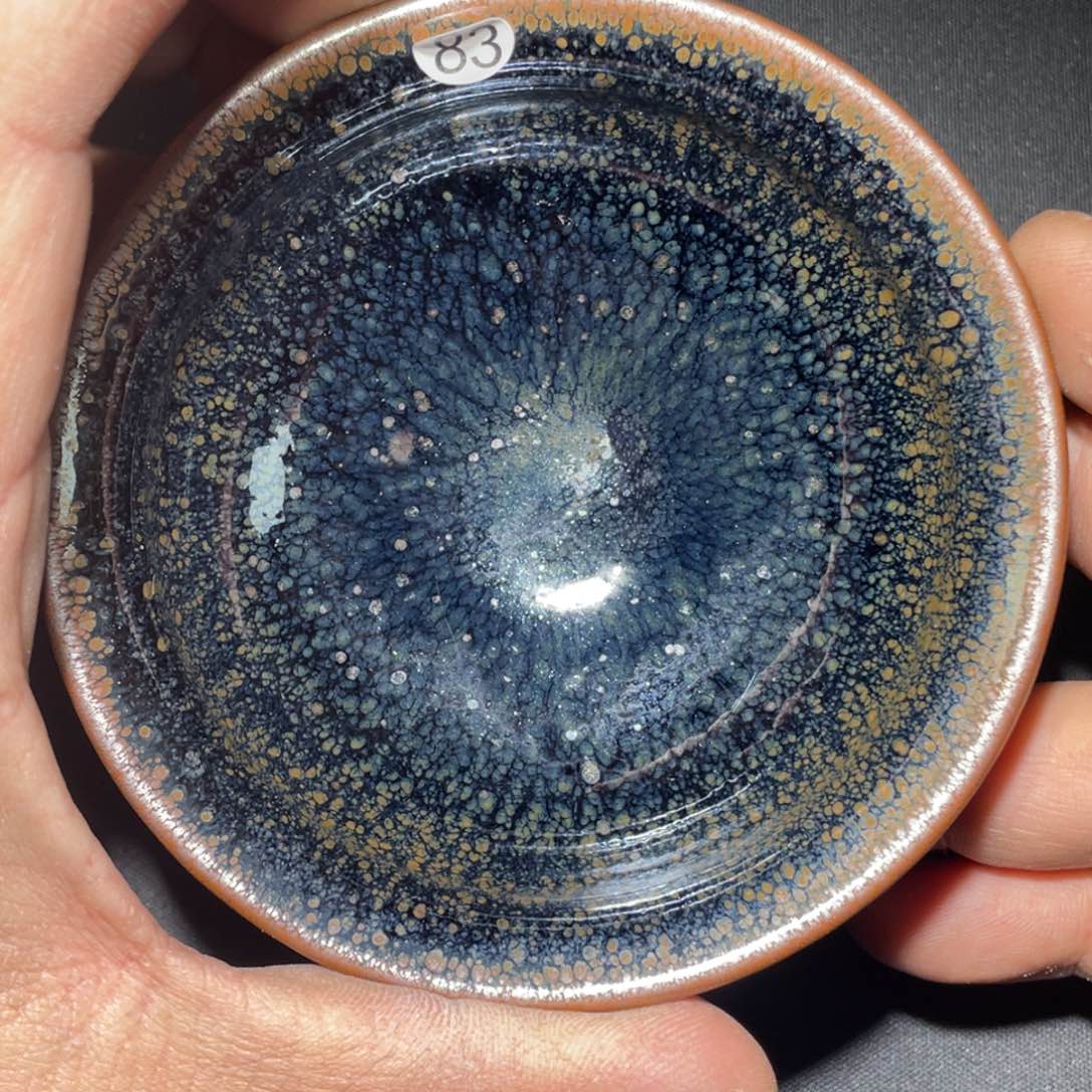 茶盏龙窑柴烧老黄甄选83