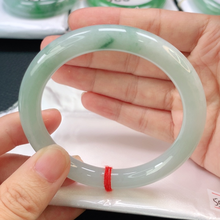 未镶嵌手镯翡翠缅甸圆55