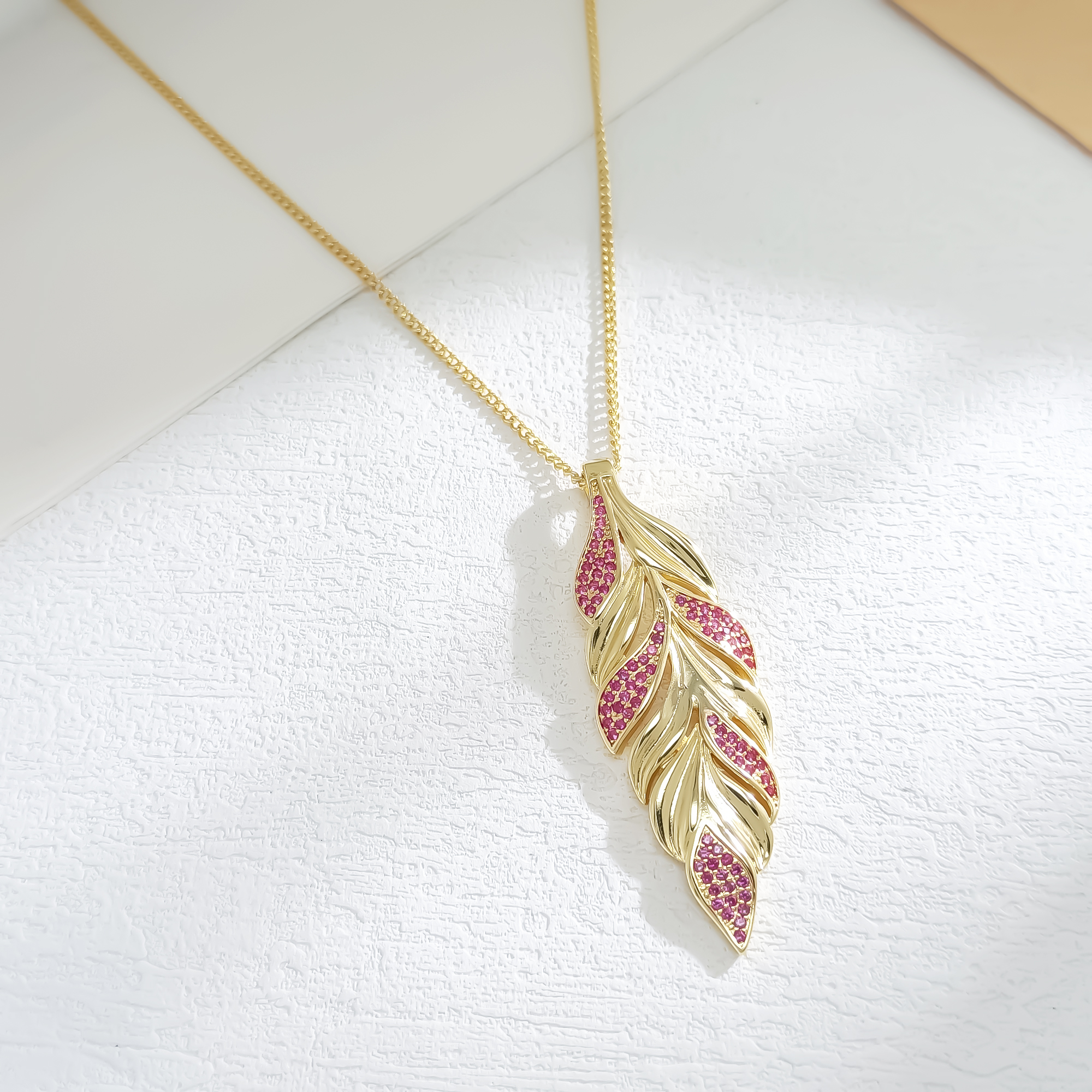 铜合金项链 VWJC-010020【四季叶语】项链欧美轻奢气质时尚小众