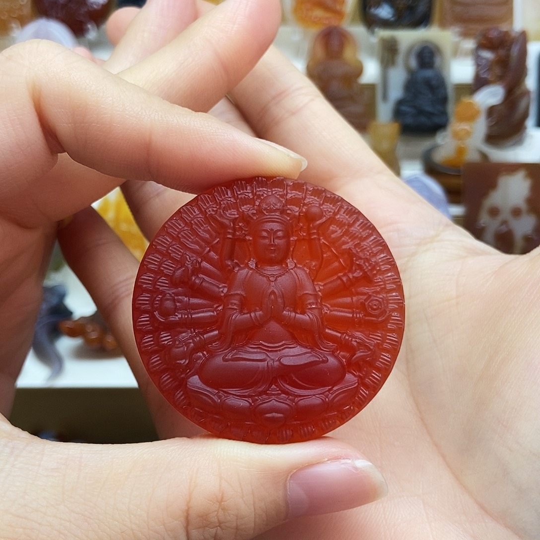 流***雨玛瑙/玉髓未镶嵌颈饰