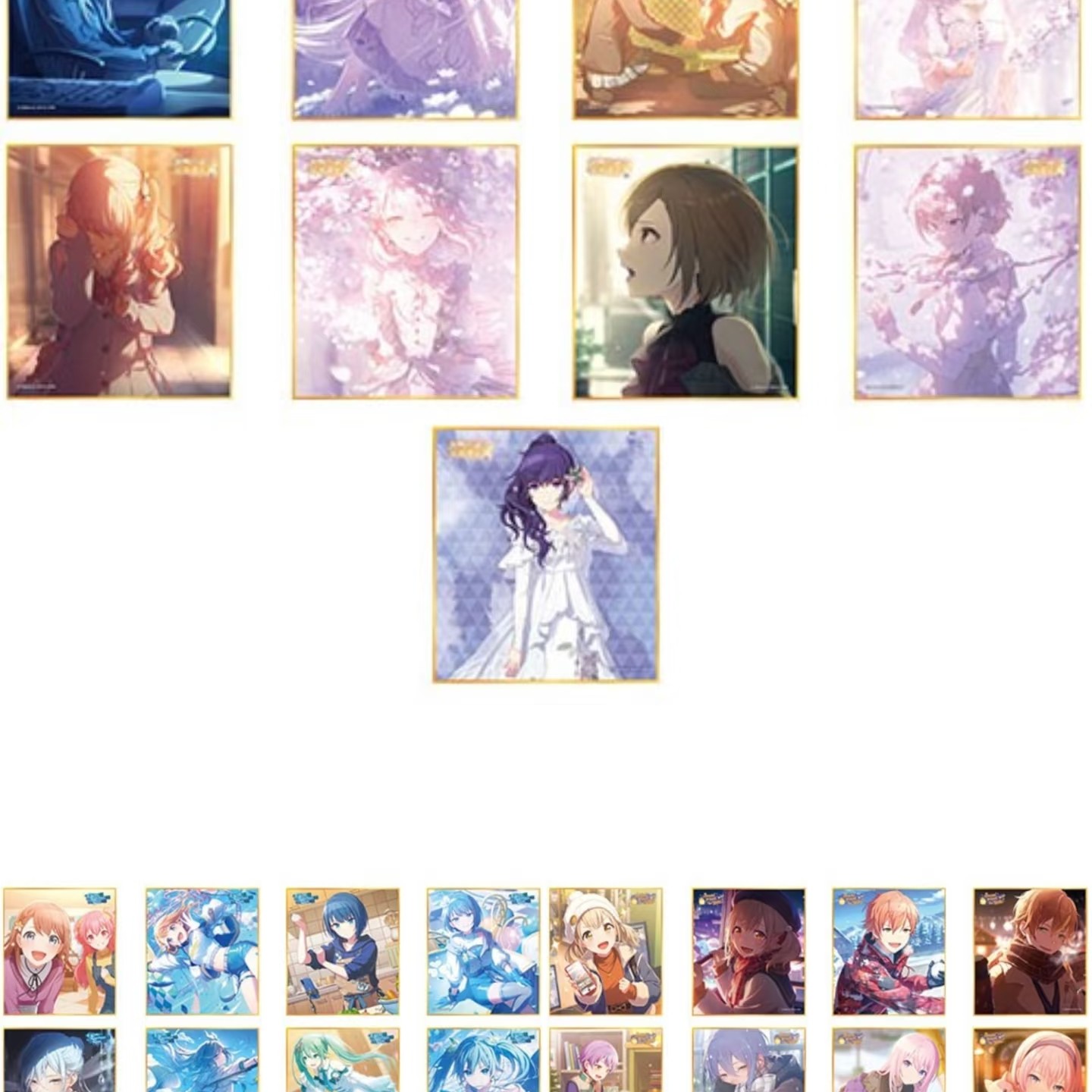 余花冬日53a/53b/53c50c/52b/52c色纸pjsk世界计划