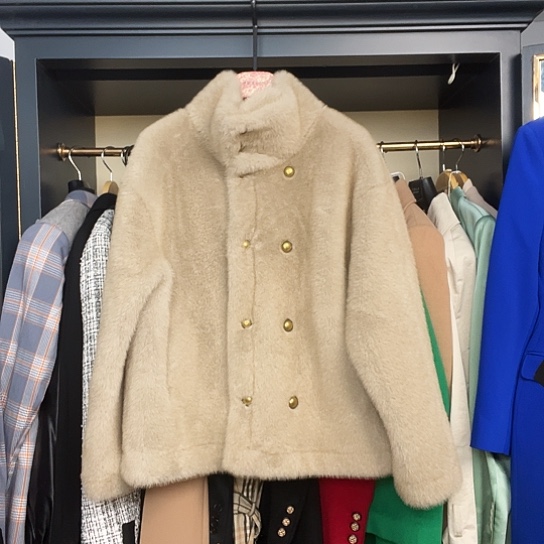 （清货）单件皮毛一体休闲外套