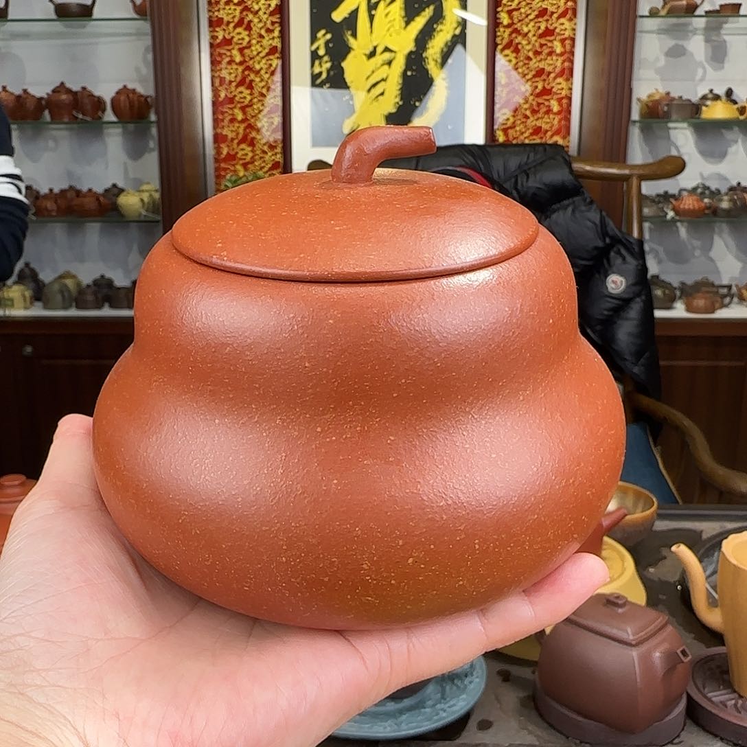 紫砂茶壶葫芦茶叶罐