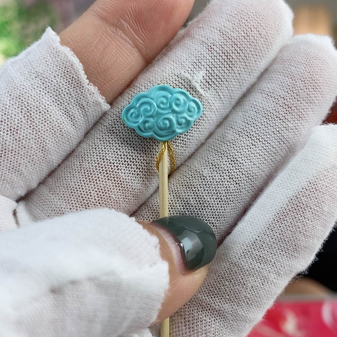 绿松石珠宝奇石未镶嵌