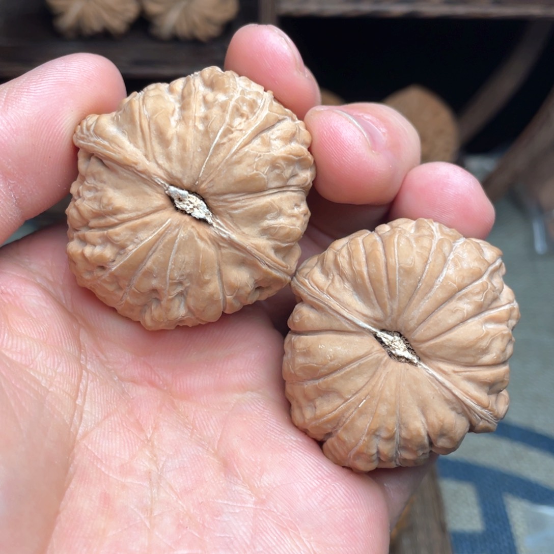 文玩核桃把件波****人42毕业高货南瓜墩