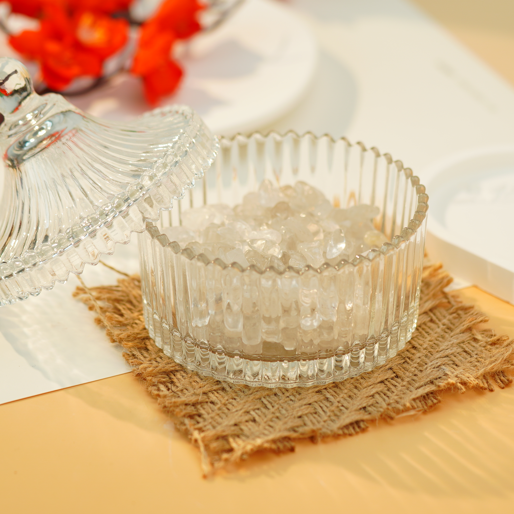 【琪钰】水晶消磁碗 大号约10*12CM （不含白水晶）