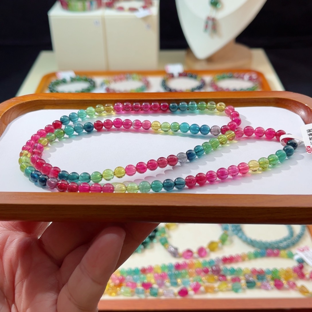 碧玺手串未镶嵌手串