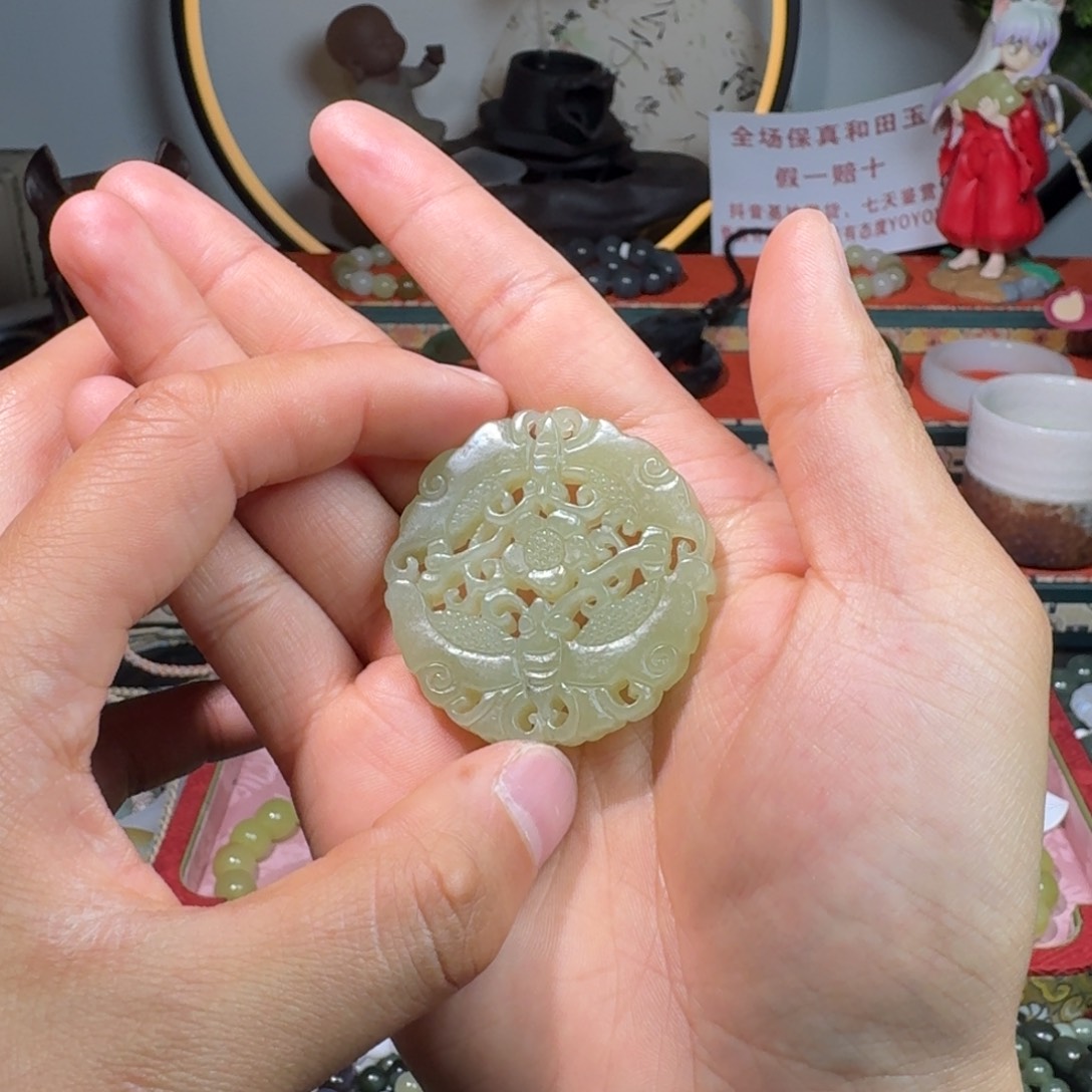 和田玉手串未镶嵌和田玉车挂