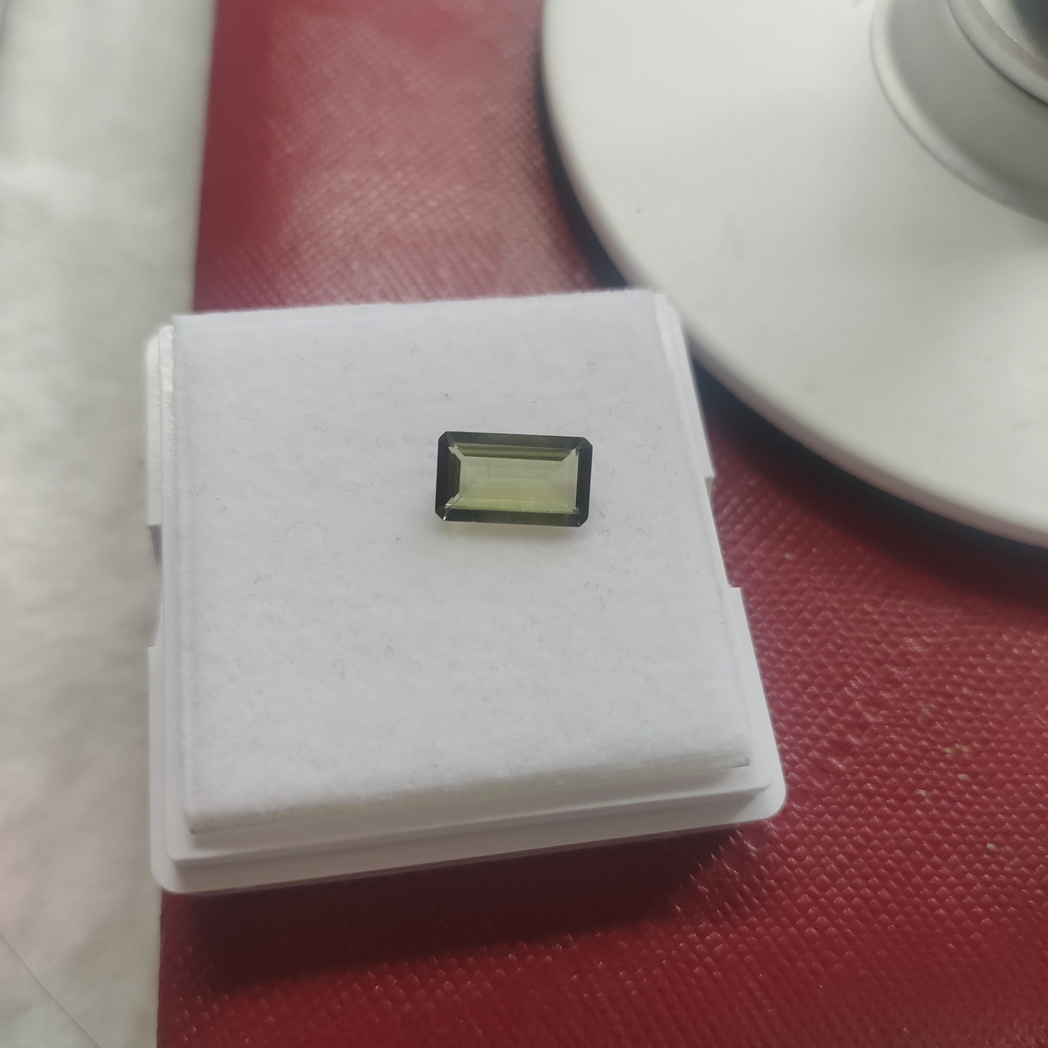 福利款天然碧玺精美祖母切全净 6.0×10毫米