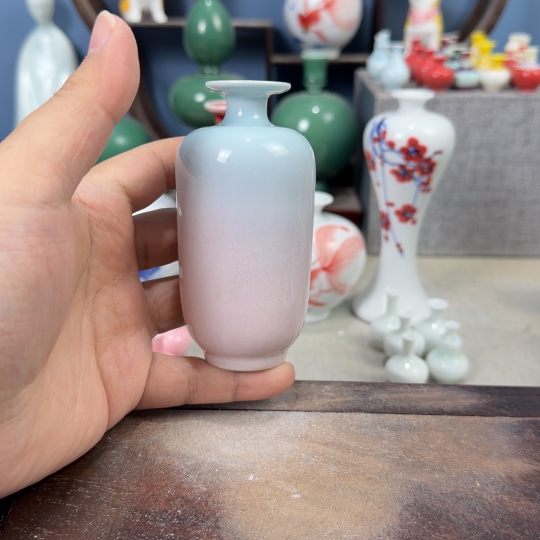 陶瓷手工小花器摆件