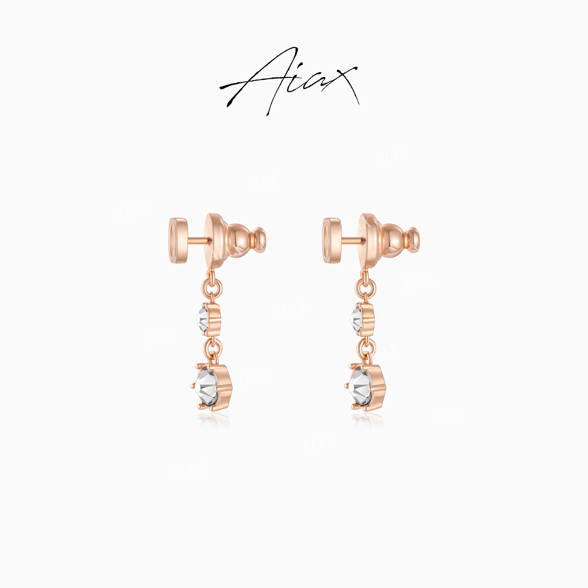 AIAX 流光风 轻奢经典简约百搭时尚气质个性耳环TSL1474