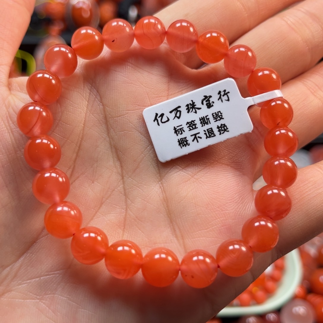 南红玛瑙手串8.5mm未镶嵌