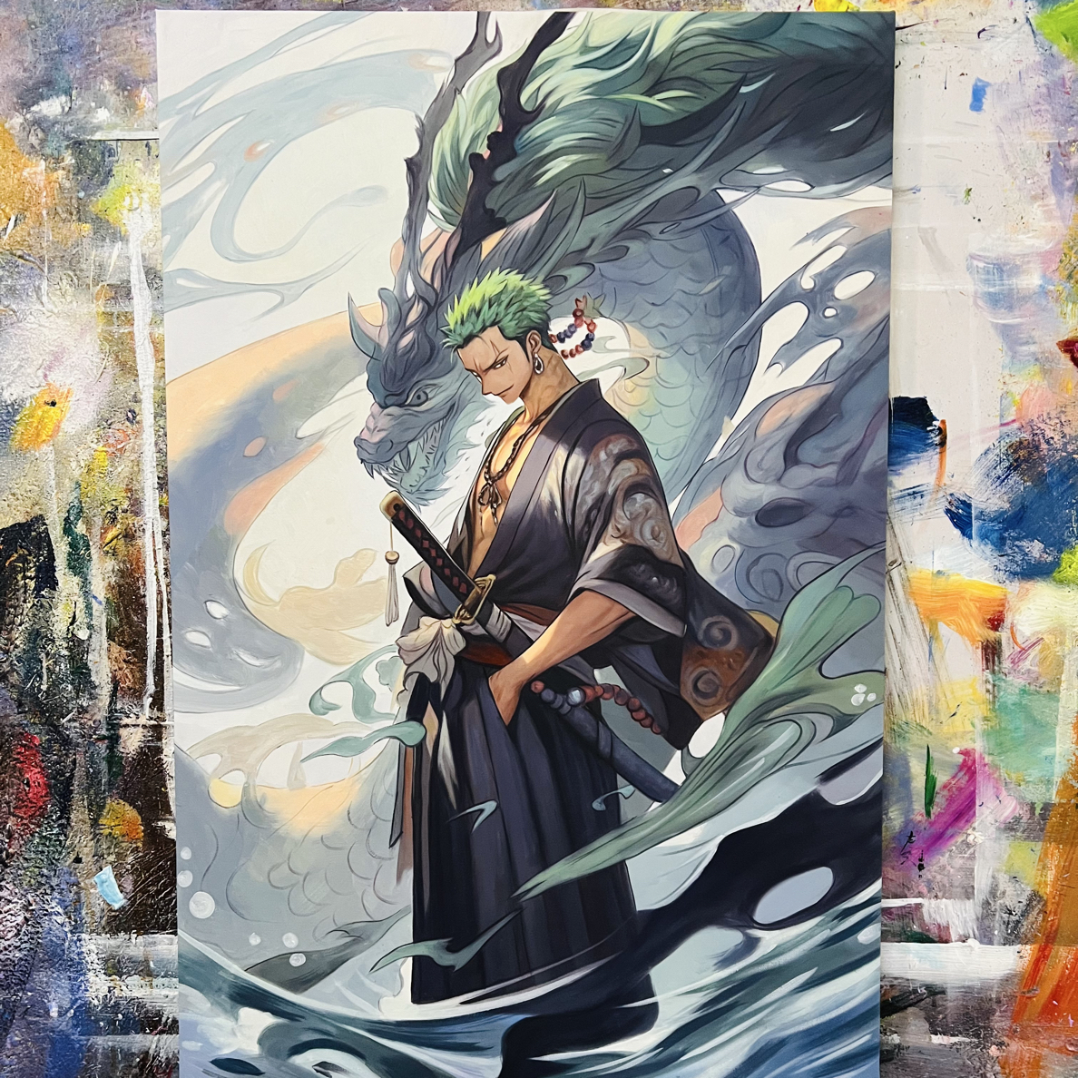 海贼王索隆挂画现代装饰画尺寸60x90cm