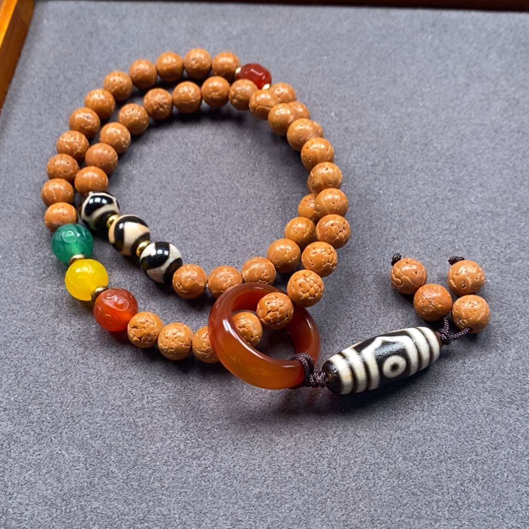 菩提把件未镶嵌龙鳞纹金刚