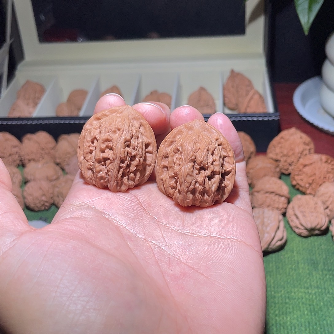 文玩核桃把件35.5全品赤龙鸡心