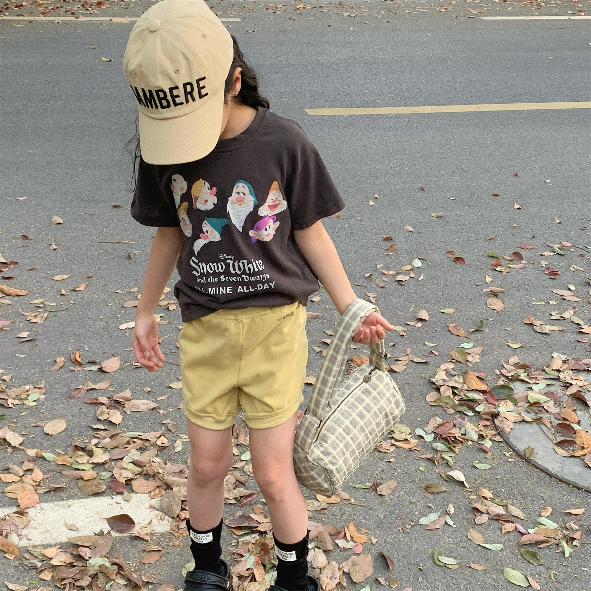 ab.baby【七个小矮人】童装夏季儿童韩版活性印花女童T恤男童打底衫