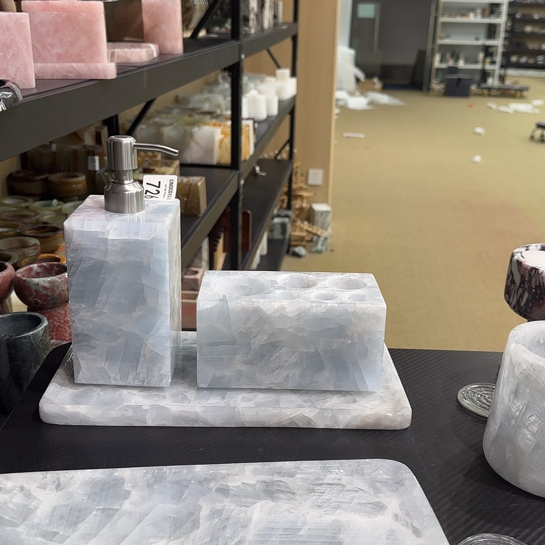 天*726蓝水晶洗漱三件套