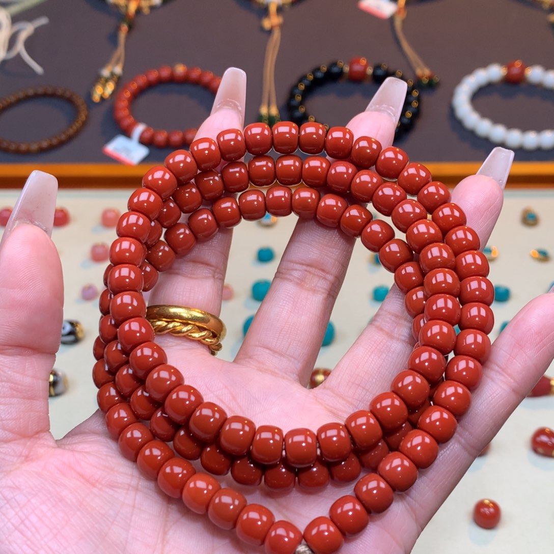 南红玛瑙未镶嵌颈饰