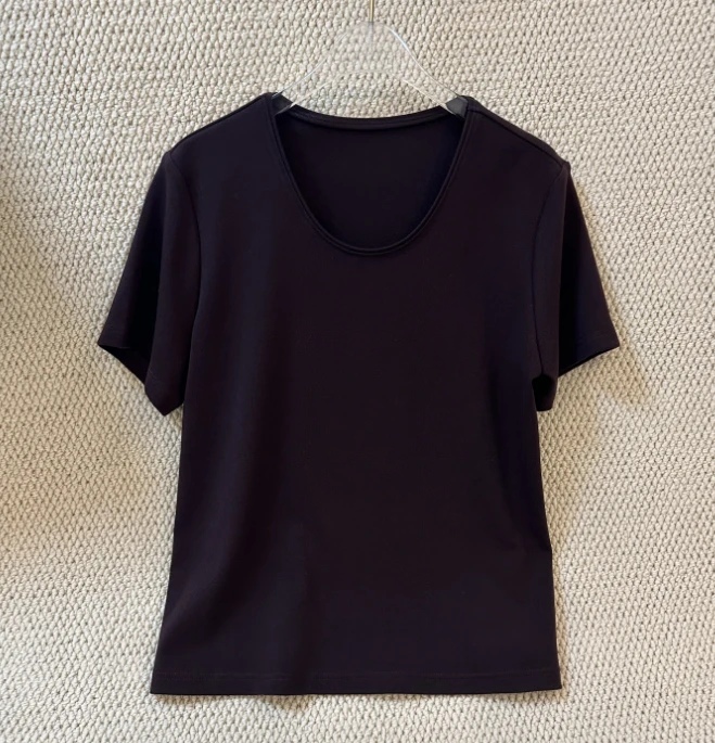 U型领巨显瘦短袖体恤 25006#